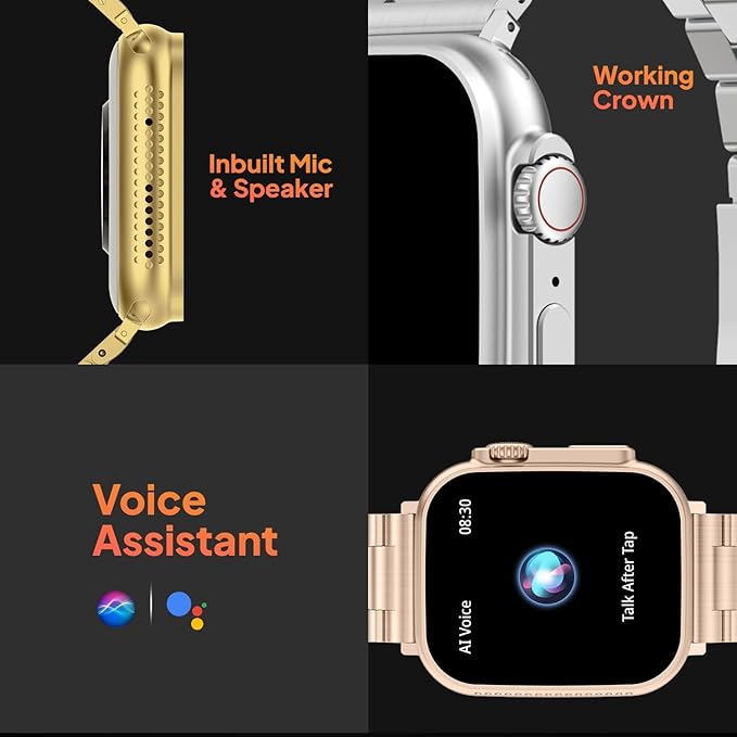 T800 Ultra Smart Watch 1.99" Series 8 HD Display - Campatible for Apple & Android -Bluetooth Call, Fitness Tracker, Voice Assistance
