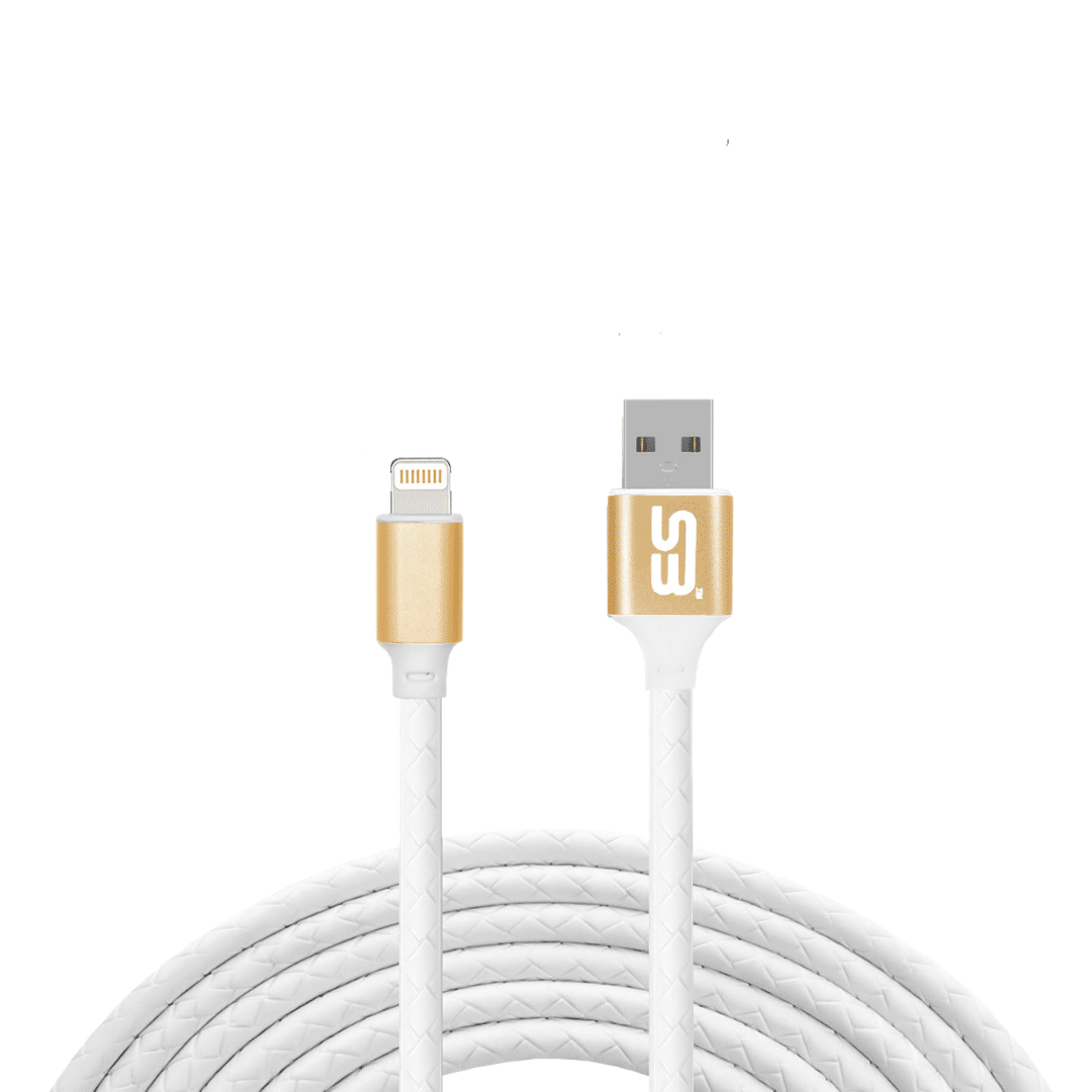 SB White Smooth PVC Braided Unbreakable