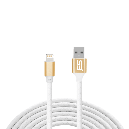 SB White Smooth PVC Braided Unbreakable