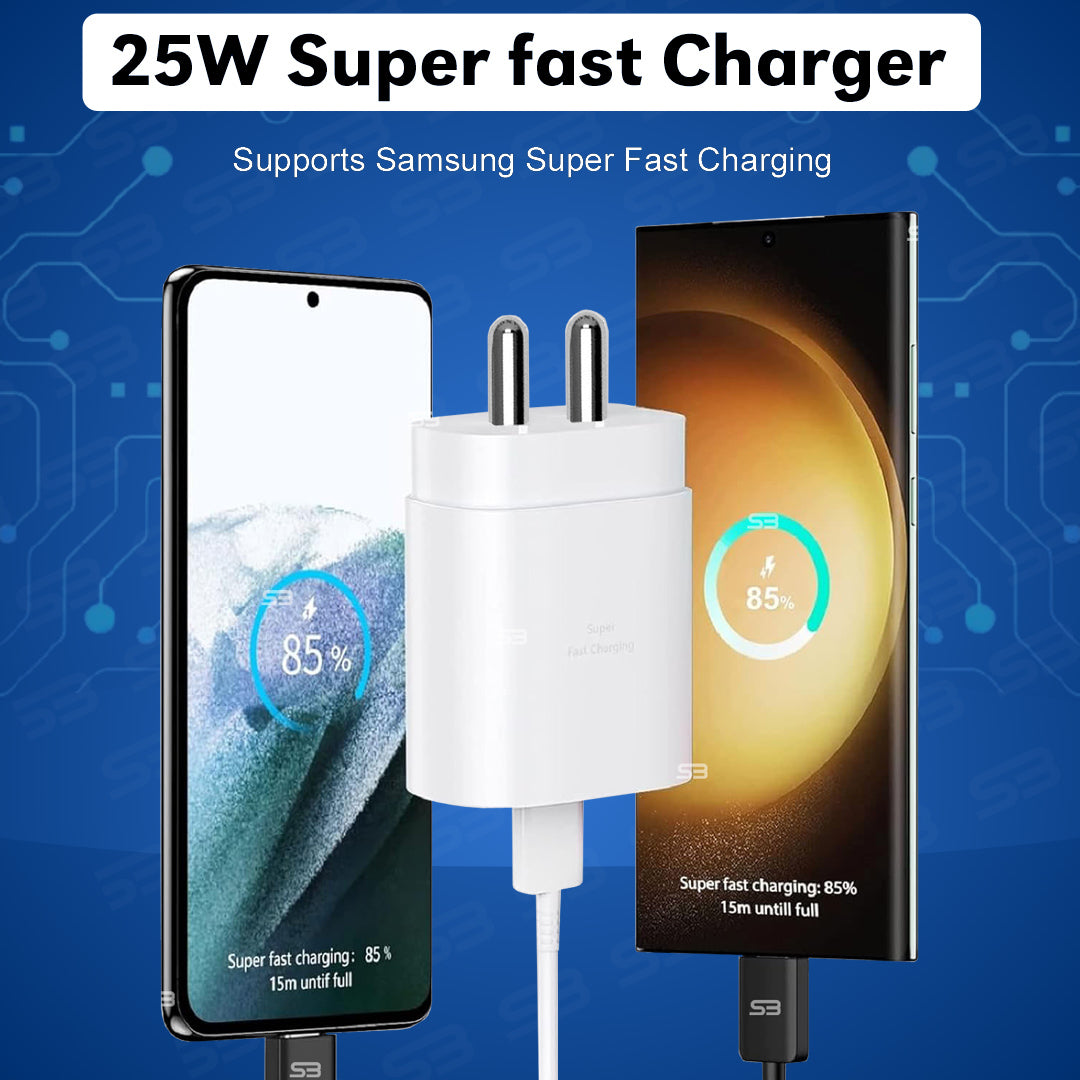 SB 25 W PD 3A Super fast charger (Only Adaptor)