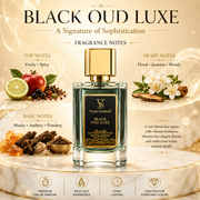Black OUD Luxe Eau De Parfum for Men | Long Lasting Luxury Oud Perfume Eau de Parfum - 100 ml