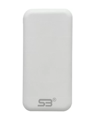 SB 10000 mAh 22.5 W Slim Pocket Size Power Bank  (White)
