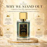 Black OUD Luxe Eau De Parfum for Men | Long Lasting Luxury Oud Perfume Eau de Parfum - 100 ml