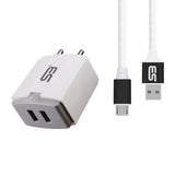 SB 12 W 3.4 A Multiport Mobile Charger with Detachable Cable