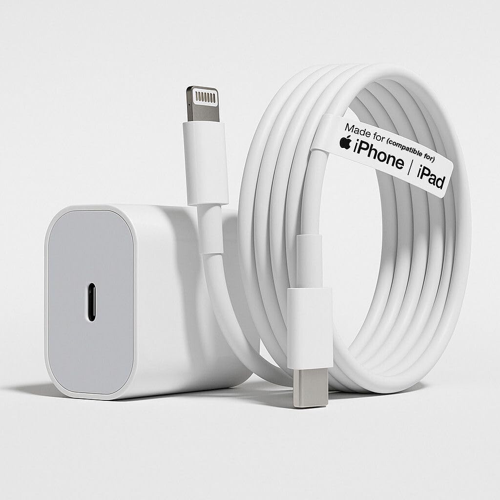 SB 20W USB-C Fast Charger for iPhone, Power Delivery Wall Adapter, Type-C PD Charging Adapter Compatible with iPhone 14, 13, 12, 11, XR, iPad & AirPods