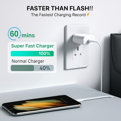 25W PD Charger | Super Fast Type-C Adapter (Only Adaptor)