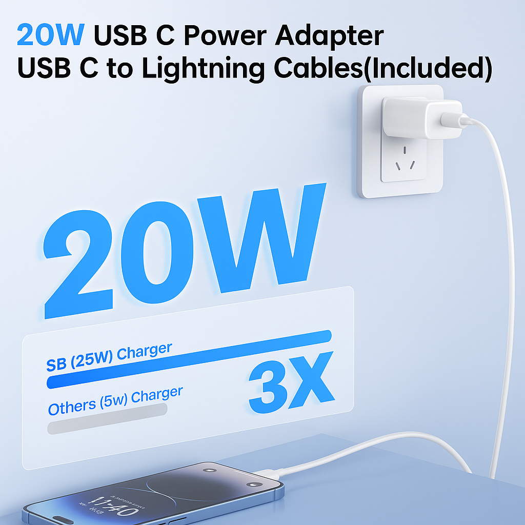 SB 20W PD Charger | Type-C Fast Charging Adapter