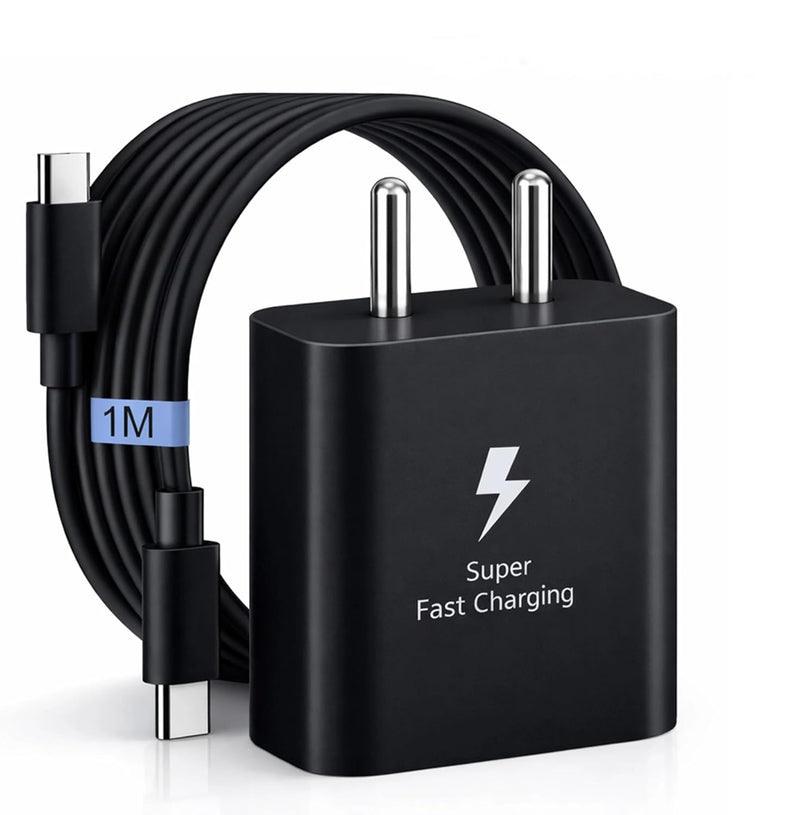 SB 45W Fast Charger Type C to C Cable, PD 3.0 Super Fast Charging 2.0 Compatible for Samsung Galaxy S24 Ultra S23 S22 Plus A Series, USB C Wall Charger Adapter with Cable