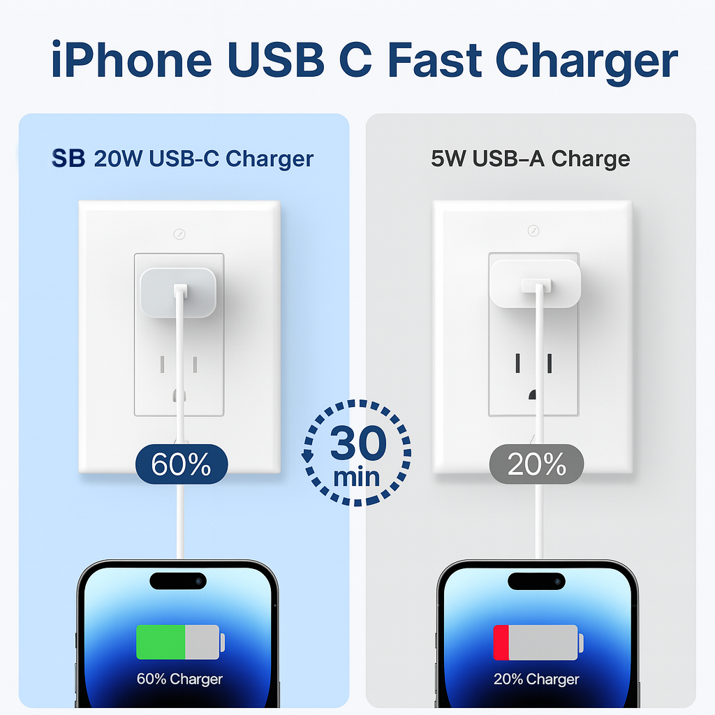 SB 20W PD Charger | Type-C Fast Charging Adapter