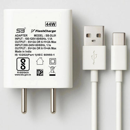 SB 44W Flash Charger | Type-C Fast Charging Adapter